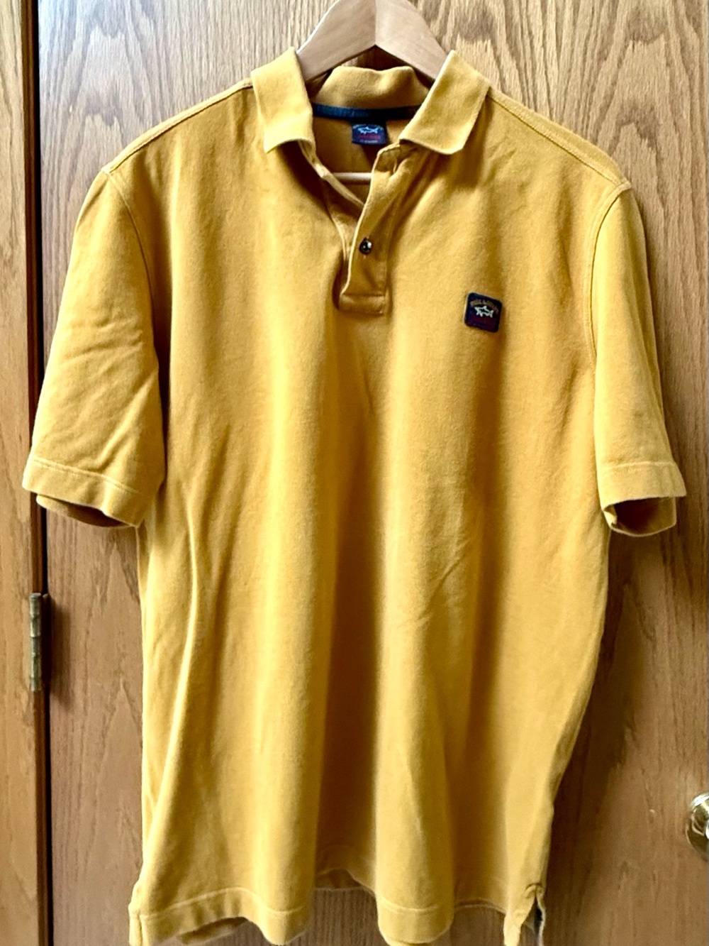 Paul & Shark Men's Mustard Yellow Polo Shirt